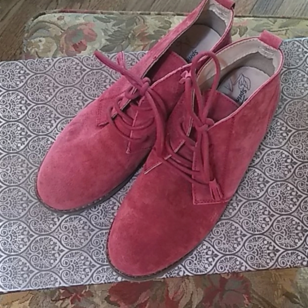 Spring Step Genuine Suede Ankle Booties